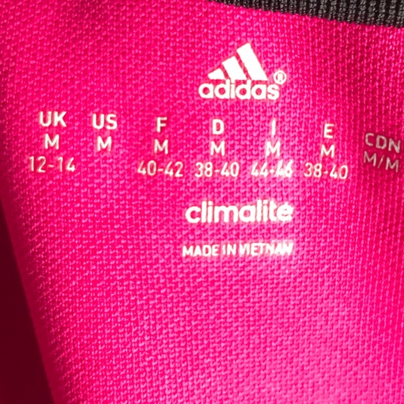 Adidas Pink and Black Zip Up Sports Jacket - Picture 6 of 6